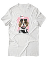 T-Shirt Αντρικό - Smile Every Day - Color Thumbnail Άσπρο