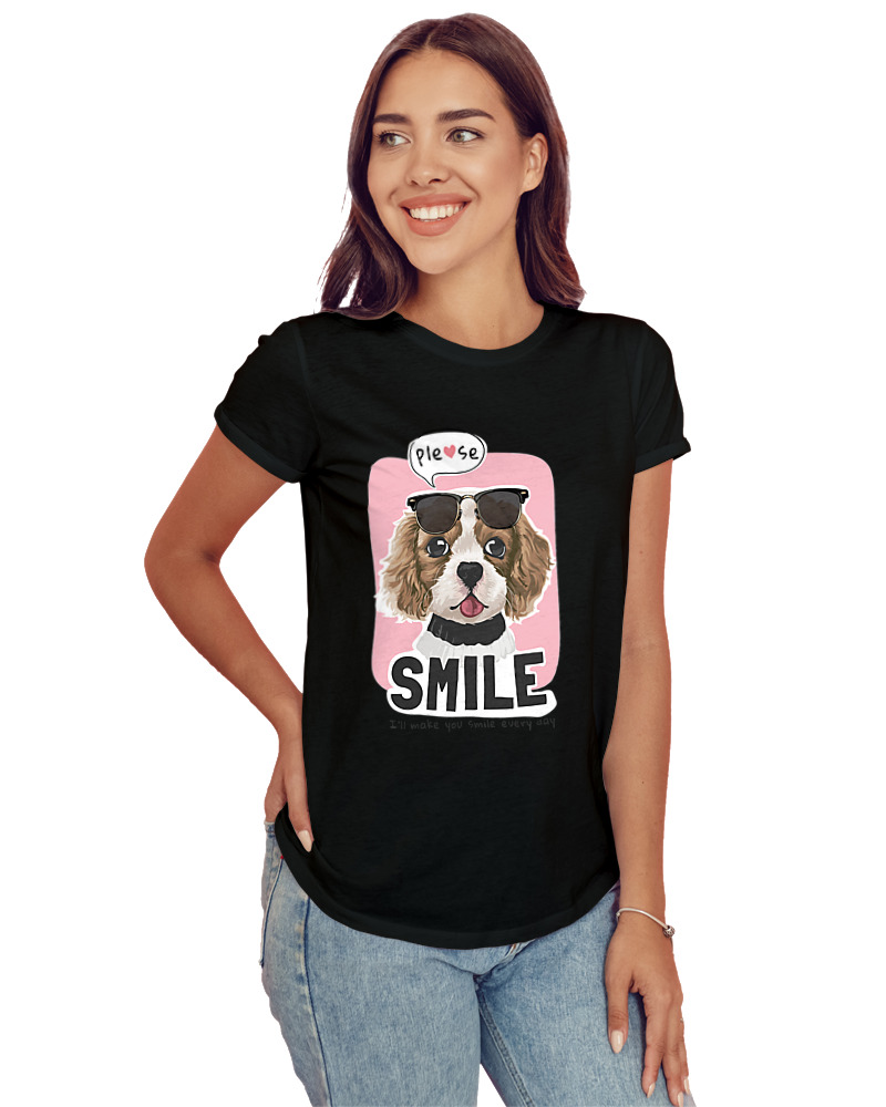 T-Shirt Στενή Γραμμή - Smile Every Day - Image 1