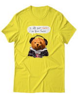 T-Shirt Αντρικό - Smile On Your Face - Color Thumbnail Κίτρινο