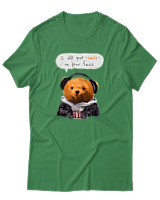 T-Shirt Αντρικό - Smile On Your Face - Color Thumbnail Πράσινο