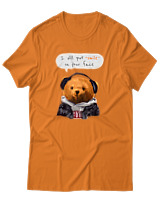 T-Shirt Αντρικό - Smile On Your Face - Color Thumbnail Πορτοκαλί