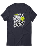 T-Shirt Αντρικό - Smile Over Pain - Color Thumbnail Σκούρο Μπλε