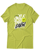 T-Shirt Αντρικό - Smile Over Pain - Color Thumbnail Λαχανί