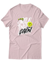 T-Shirt Αντρικό - Smile Over Pain - Color Thumbnail Απαλό Ροζ