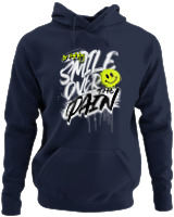 Φούτερ με κουκούλα - Smile Over Pain - Color Thumbnail Navy Blue