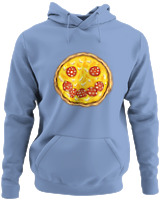 Φούτερ με κουκούλα - Smile Pizza - Color Thumbnail Blue Carolina