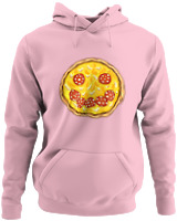 Φούτερ με κουκούλα - Smile Pizza - Color Thumbnail Pink