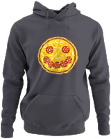 Φούτερ με κουκούλα - Smile Pizza - Color Thumbnail Ανθρακί