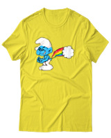 T-Shirt Unisex - Smurf Poop - Color Thumbnail Κίτρινο
