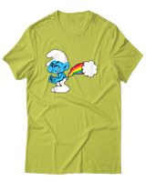 T-Shirt Unisex - Smurf Poop - Color Thumbnail Λαχανί