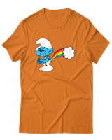 T-Shirt Unisex - Smurf Poop - Color Thumbnail Πορτοκαλί