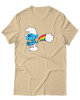 T-Shirt Unisex - Smurf Poop - Color Thumbnail Μπεζ