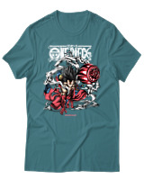 T-Shirt Αντρικό - Snakeman - Color Thumbnail Μπλε Πράσινο