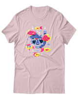 T-Shirt Αντρικό - Snorkel Fish - Color Thumbnail Απαλό Ροζ