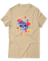 T-Shirt Αντρικό - Snorkel Fish - Color Thumbnail Μπεζ