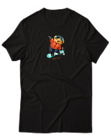 T-Shirt Αντρικό - Snowboard - Color Thumbnail Μαύρο