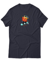 T-Shirt Αντρικό - Snowboard - Color Thumbnail Σκούρο Μπλε
