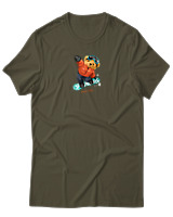 T-Shirt Αντρικό - Snowboard - Color Thumbnail Χακί