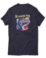 T-Shirt Αντρικό - So Much Fun - Color Thumbnail Σκούρο Μπλε
