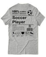 T-Shirt Αντρικό - Soccer Player - Color Thumbnail Γκρι Μελανζέ