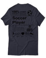 T-Shirt Αντρικό - Soccer Player - Color Thumbnail Σκούρο Μπλε