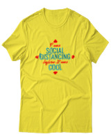 T-Shirt Αντρικό - Social Distance Cool - Color Thumbnail Κίτρινο
