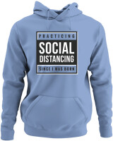 Φούτερ με κουκούλα - Social Distance - Color Thumbnail Blue Carolina
