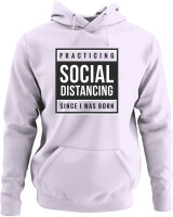 Φούτερ με κουκούλα - Social Distance - Color Thumbnail Λιλά