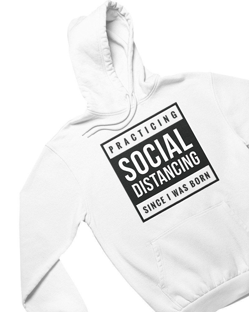 Φούτερ με κουκούλα - Social Distance - Image 1