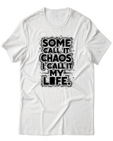 T-Shirt Unisex - Some Chaos - Color Thumbnail Άσπρο