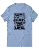 T-Shirt Unisex - Some Chaos - Color Thumbnail Γαλάζιο
