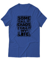 T-Shirt Unisex - Some Chaos - Color Thumbnail Μπλε Ρουά
