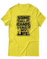 T-Shirt Unisex - Some Chaos - Color Thumbnail Κίτρινο