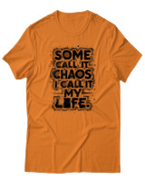 T-Shirt Unisex - Some Chaos - Color Thumbnail Πορτοκαλί