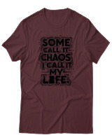 T-Shirt Unisex - Some Chaos - Color Thumbnail Μπορντό
