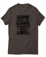 T-Shirt Unisex - Some Chaos - Color Thumbnail Καφέ