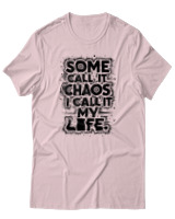 T-Shirt Unisex - Some Chaos - Color Thumbnail Απαλό Ροζ