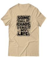T-Shirt Unisex - Some Chaos - Color Thumbnail Μπεζ
