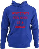 Φούτερ με κουκούλα - Sometimes The King Is A Woman - Color Thumbnail Μπλε Ρουά
