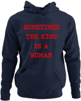Φούτερ με κουκούλα - Sometimes The King Is A Woman - Color Thumbnail Navy Blue