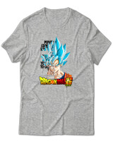 T-Shirt Unisex - Son Goku - Color Thumbnail Γκρι Μελανζέ