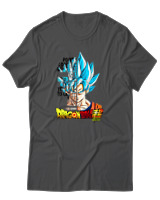 T-Shirt Unisex - Son Goku - Color Thumbnail Ανθρακί