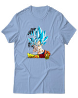 T-Shirt Unisex - Son Goku - Color Thumbnail Γαλάζιο