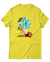 T-Shirt Unisex - Son Goku - Color Thumbnail Κίτρινο