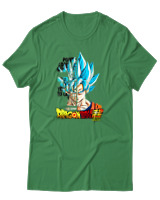 T-Shirt Unisex - Son Goku - Color Thumbnail Πράσινο