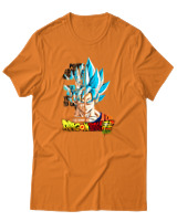 T-Shirt Unisex - Son Goku - Color Thumbnail Πορτοκαλί