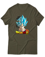 T-Shirt Unisex - Son Goku - Color Thumbnail Χακί