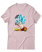 T-Shirt Unisex - Son Goku - Color Thumbnail Απαλό Ροζ
