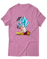 T-Shirt Unisex - Son Goku - Color Thumbnail Ροζ