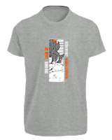 T-Shirt Fit Αντρικό - Son Goku Ultra Instinct - Color Thumbnail Γκρι Μελανζέ